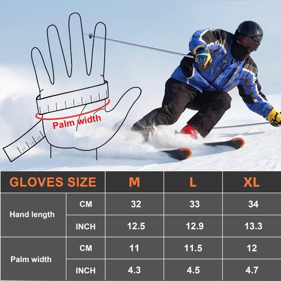 NWT Unisex Heated Gloves 7.4V Rechargeable Battery Mittens with 3M/XL Black - Picture 5 of 15